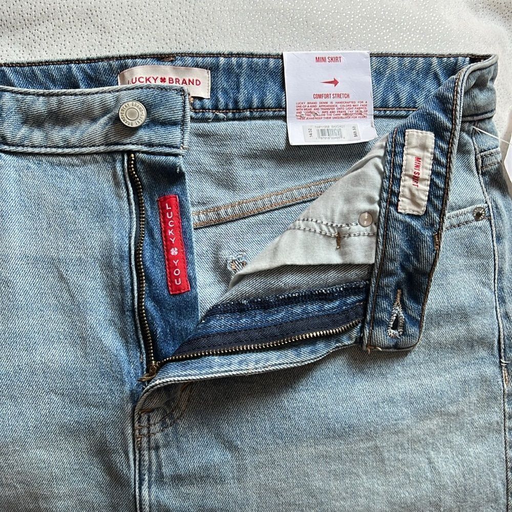 Lucky Brand Denim Mini Skirt Size 32 - Picture 7 of 11